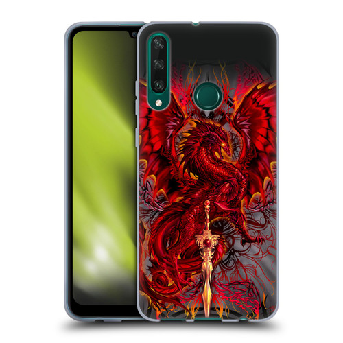 Ruth Thompson Dragons with Swords Blood Blade Fantasy Soft Gel Case for Huawei Y6p