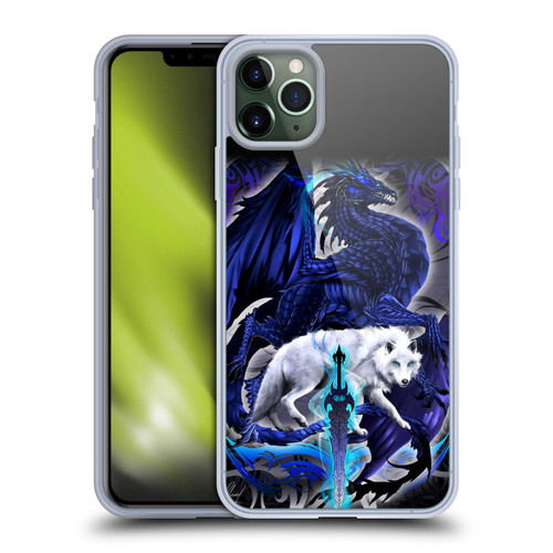 Ruth Thompson Dragons with Swords Alpha Blade & Fantasy Wolf Soft Gel Case for Apple iPhone 11 Pro Max