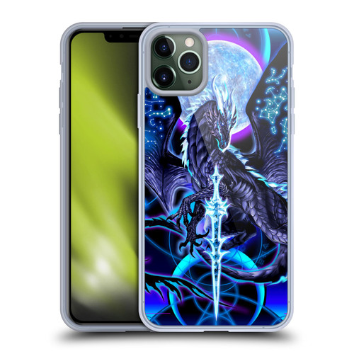 Ruth Thompson Dragons with Swords Night Blade & Constellations Soft Gel Case for Apple iPhone 11 Pro Max