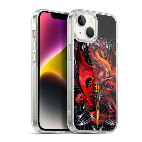 Ruth Thompson Dragons with Swords Wrath Blade Soft Gel Case for Apple iPhone 14