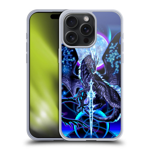 Ruth Thompson Dragons with Swords Night Blade & Constellations Soft Gel Case for Apple iPhone 15 Pro Max