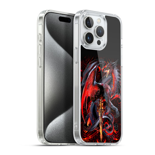 Ruth Thompson Dragons with Swords Widow Blade Soft Gel Case for Apple iPhone 15 Pro Max & MagSafe