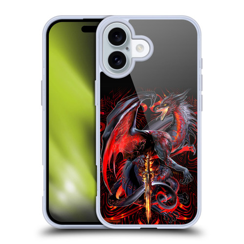 Ruth Thompson Dragons with Swords Widow Blade Soft Gel Case for Apple iPhone 16