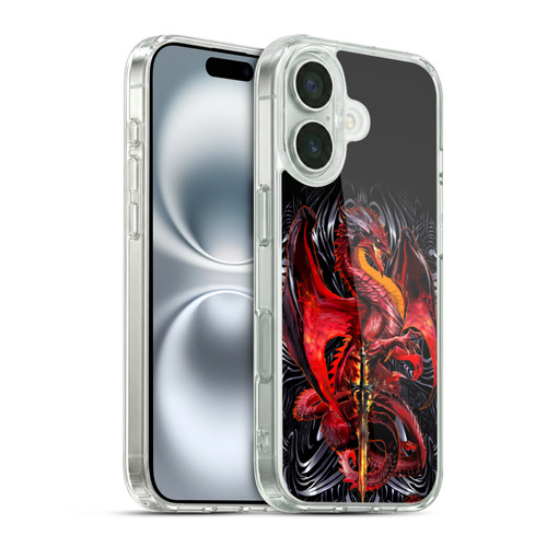 Ruth Thompson Dragons with Swords Wrath Blade Soft Gel Case for Apple iPhone 16 & MagSafe