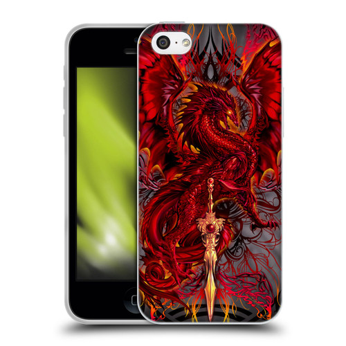 Ruth Thompson Dragons with Swords Blood Blade Fantasy Soft Gel Case for Apple iPhone 5c