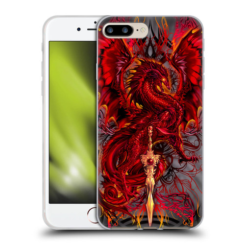 Ruth Thompson Dragons with Swords Blood Blade Fantasy Soft Gel Case for Apple iPhone 7 Plus / iPhone 8 Plus