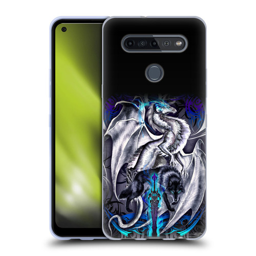 Ruth Thompson Dragons with Swords Blade & Fantasy Wolf Soft Gel Case for LG K51S