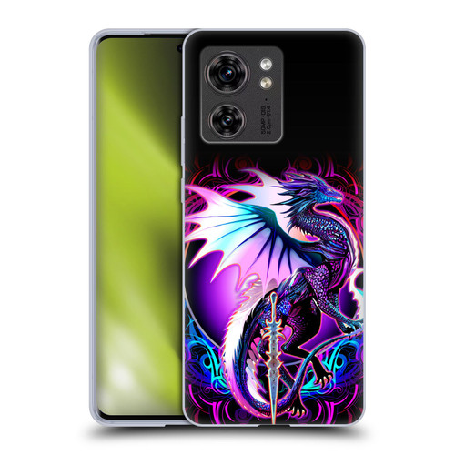 Ruth Thompson Dragons with Swords Ebon Blade Fantasy Soft Gel Case for Motorola Edge (2023)