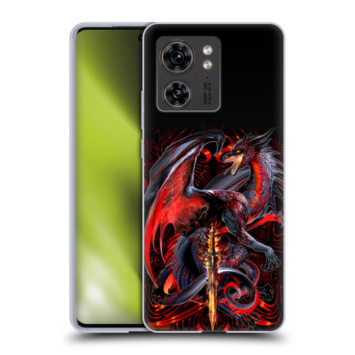 Ruth Thompson Dragons with Swords Widow Blade Soft Gel Case for Motorola Edge (2023)