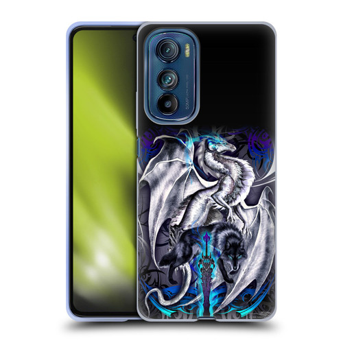 Ruth Thompson Dragons with Swords Blade & Fantasy Wolf Soft Gel Case for Motorola Edge 30