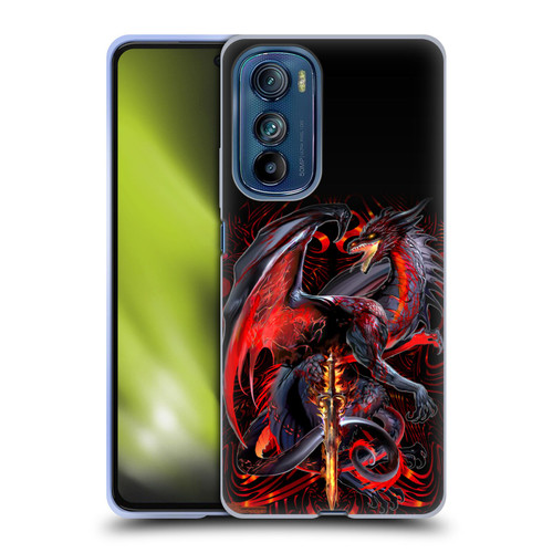 Ruth Thompson Dragons with Swords Widow Blade Soft Gel Case for Motorola Edge 30