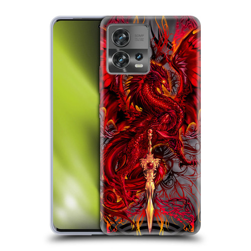 Ruth Thompson Dragons with Swords Blood Blade Fantasy Soft Gel Case for Motorola Moto Edge 30 Fusion