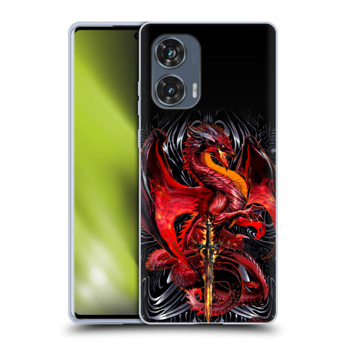 Ruth Thompson Dragons with Swords Wrath Blade Soft Gel Case for Motorola Edge 50 Fusion