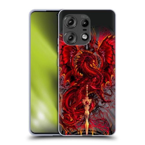 Ruth Thompson Dragons with Swords Blood Blade Fantasy Soft Gel Case for Motorola Edge 50 Pro