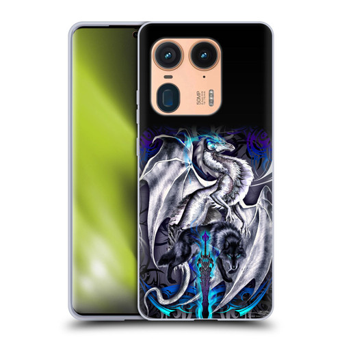 Ruth Thompson Dragons with Swords Blade & Fantasy Wolf Soft Gel Case for Motorola Edge 50 Ultra/X50 Ultra