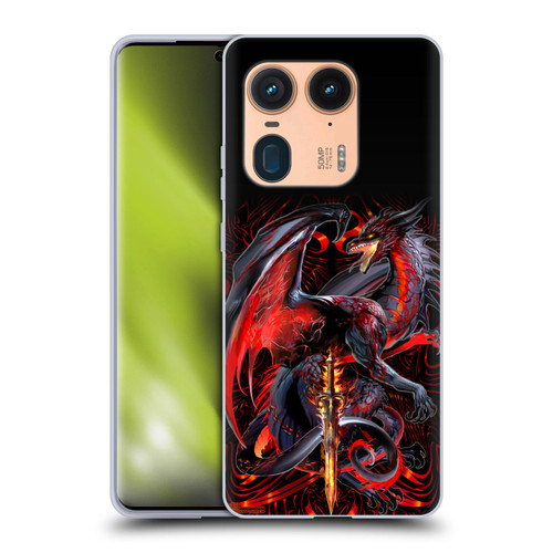 Ruth Thompson Dragons with Swords Widow Blade Soft Gel Case for Motorola Edge 50 Ultra/X50 Ultra