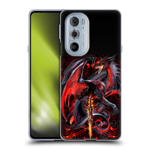 Ruth Thompson Dragons with Swords Widow Blade Soft Gel Case for Motorola Edge X30