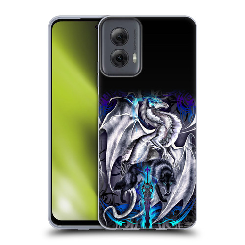Ruth Thompson Dragons with Swords Blade & Fantasy Wolf Soft Gel Case for Motorola Moto G Power (2024)