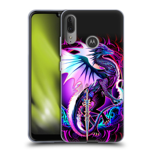 Ruth Thompson Dragons with Swords Ebon Blade Fantasy Soft Gel Case for Motorola Moto E6 Plus