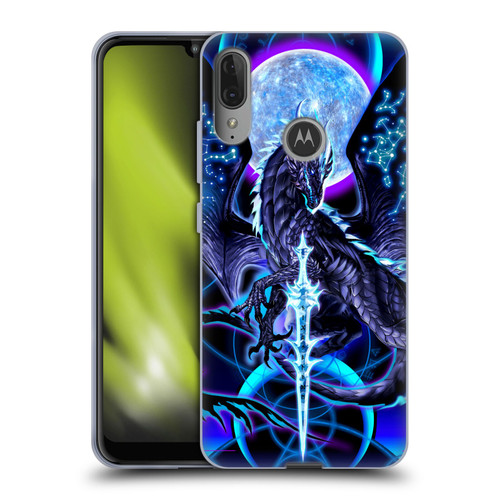 Ruth Thompson Dragons with Swords Night Blade & Constellations Soft Gel Case for Motorola Moto E6 Plus