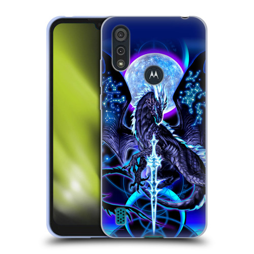 Ruth Thompson Dragons with Swords Night Blade & Constellations Soft Gel Case for Motorola Moto E6s (2020)