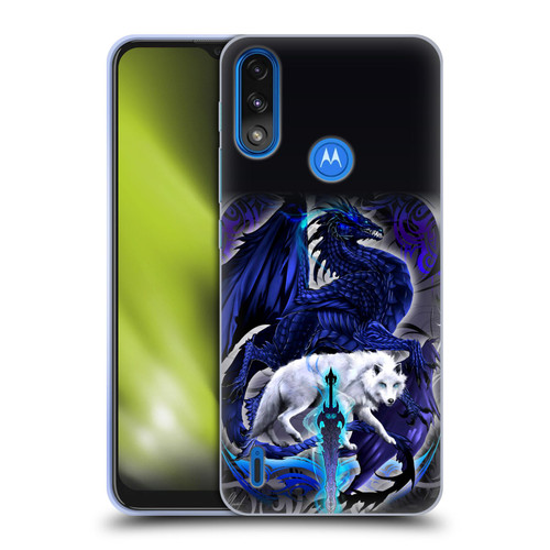 Ruth Thompson Dragons with Swords Alpha Blade & Fantasy Wolf Soft Gel Case for Motorola Moto E7 Power / Moto E7i Power