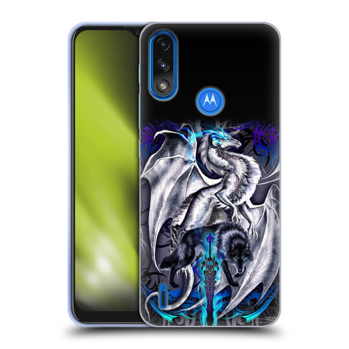 Ruth Thompson Dragons with Swords Blade & Fantasy Wolf Soft Gel Case for Motorola Moto E7 Power / Moto E7i Power