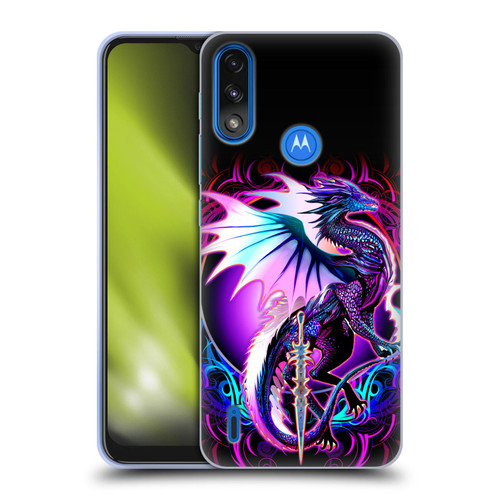 Ruth Thompson Dragons with Swords Ebon Blade Fantasy Soft Gel Case for Motorola Moto E7 Power / Moto E7i Power