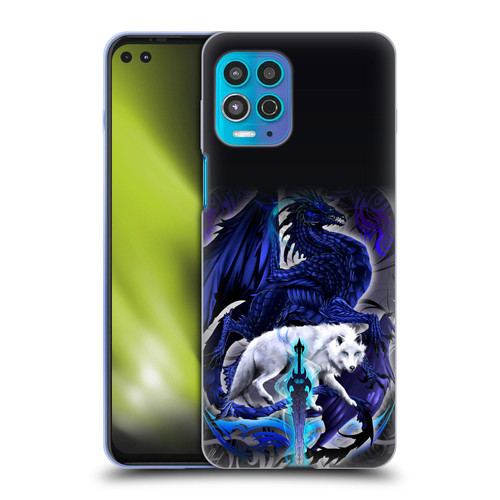 Ruth Thompson Dragons with Swords Alpha Blade & Fantasy Wolf Soft Gel Case for Motorola Moto G100
