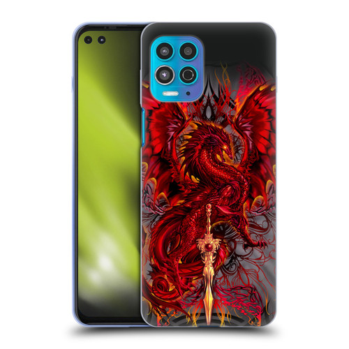 Ruth Thompson Dragons with Swords Blood Blade Fantasy Soft Gel Case for Motorola Moto G100