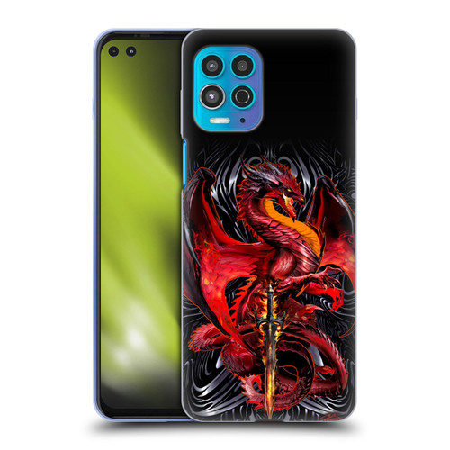 Ruth Thompson Dragons with Swords Wrath Blade Soft Gel Case for Motorola Moto G100