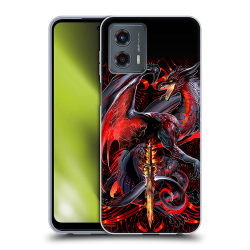 Ruth Thompson Dragons with Swords Widow Blade Soft Gel Case for Motorola Moto G (2023)