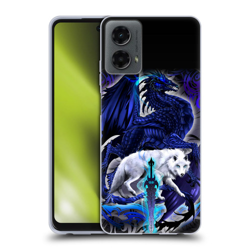 Ruth Thompson Dragons with Swords Alpha Blade & Fantasy Wolf Soft Gel Case for Motorola Moto G (2024)