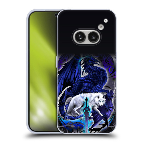 Ruth Thompson Dragons with Swords Alpha Blade & Fantasy Wolf Soft Gel Case for Nothing Phone (2a)