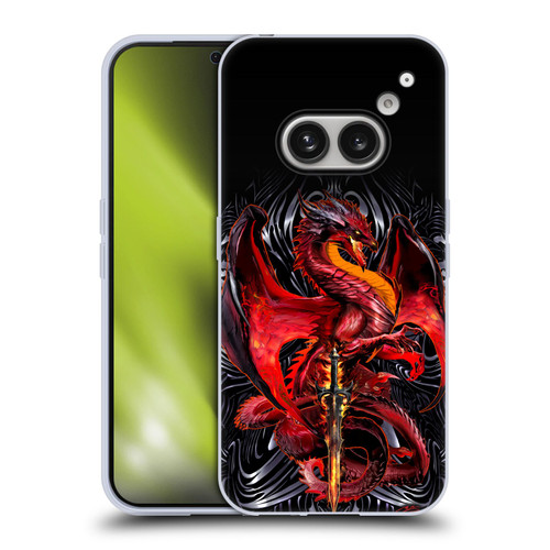 Ruth Thompson Dragons with Swords Wrath Blade Soft Gel Case for Nothing Phone (2a)