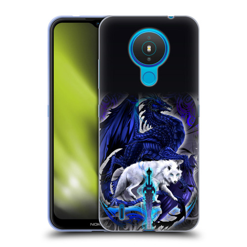 Ruth Thompson Dragons with Swords Alpha Blade & Fantasy Wolf Soft Gel Case for Nokia 1.4