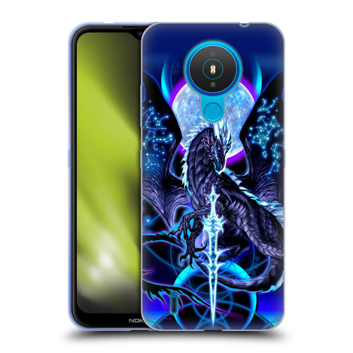 Ruth Thompson Dragons with Swords Night Blade & Constellations Soft Gel Case for Nokia 1.4
