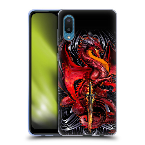 Ruth Thompson Dragons with Swords Wrath Blade Soft Gel Case for Samsung Galaxy A02/M02 (2021)