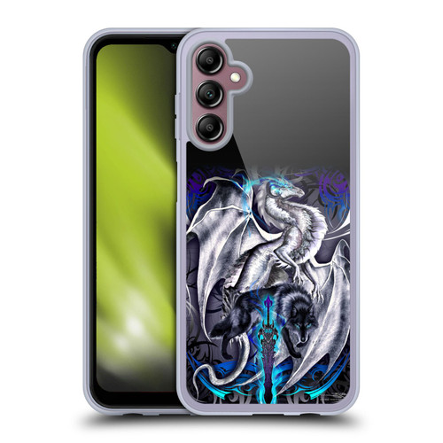 Ruth Thompson Dragons with Swords Blade & Fantasy Wolf Soft Gel Case for Samsung Galaxy A14 5G