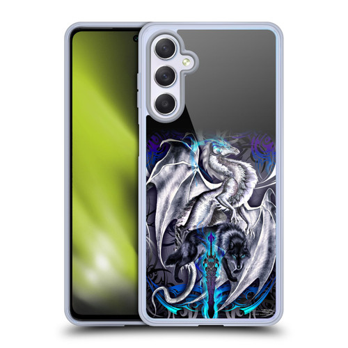 Ruth Thompson Dragons with Swords Blade & Fantasy Wolf Soft Gel Case for Samsung Galaxy M54 5G