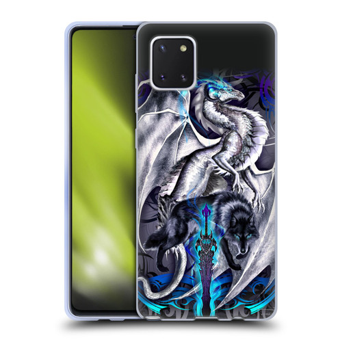 Ruth Thompson Dragons with Swords Blade & Fantasy Wolf Soft Gel Case for Samsung Galaxy Note10 Lite