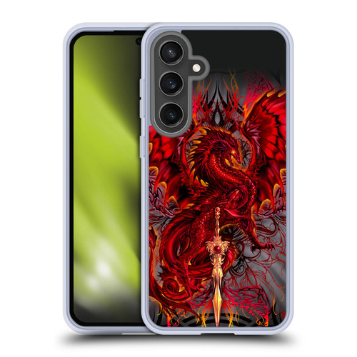 Ruth Thompson Dragons with Swords Blood Blade Fantasy Soft Gel Case for Samsung Galaxy S24 FE