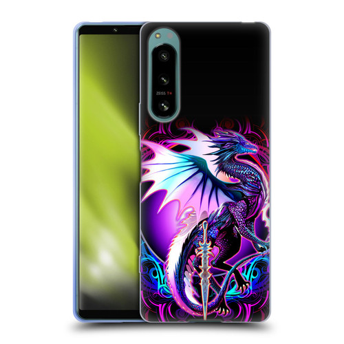 Ruth Thompson Dragons with Swords Ebon Blade Fantasy Soft Gel Case for Sony Xperia 5 IV