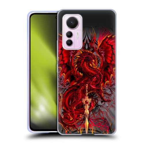 Ruth Thompson Dragons with Swords Blood Blade Fantasy Soft Gel Case for Xiaomi 12 Lite