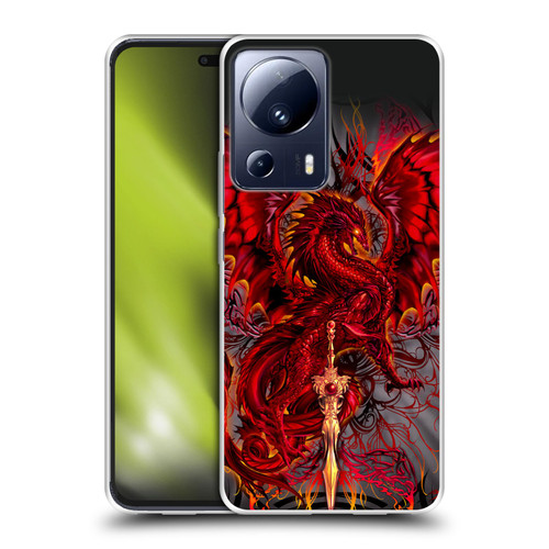 Ruth Thompson Dragons with Swords Blood Blade Fantasy Soft Gel Case for Xiaomi 13 Lite 5G