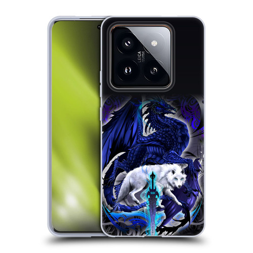 Ruth Thompson Dragons with Swords Alpha Blade & Fantasy Wolf Soft Gel Case for Xiaomi 14 Pro