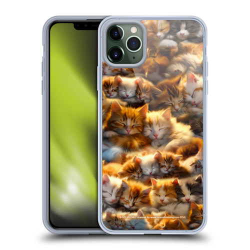 D.S. Valori Kitty And Puppy Kitty Dreams Soft Gel Case for Apple iPhone 11 Pro Max