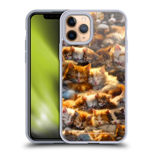D.S. Valori Kitty And Puppy Kitty Dreams Soft Gel Case for Apple iPhone 11 Pro