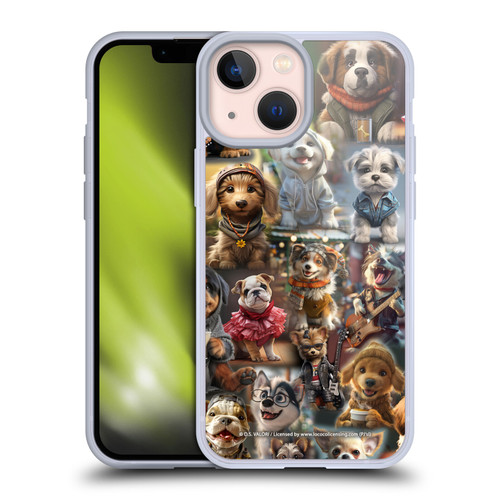 D.S. Valori Kitty And Puppy Puppy Kingdom Soft Gel Case for Apple iPhone 13 Mini