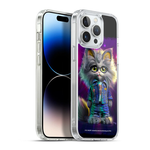 D.S. Valori Kitty And Puppy Kitty In Jeans Soft Gel Case for Apple iPhone 13 Pro Max & MagSafe